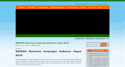 Desktop Screenshot of papuabaratprov.go.id